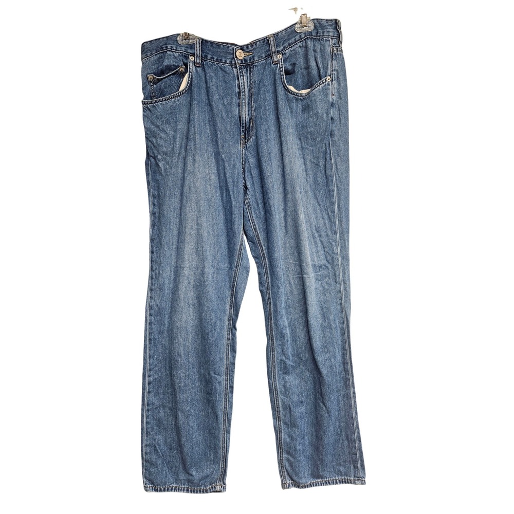 Tommy Bahama Classic Fit Jeans Mens 40/34 Blue Medium Wash Cotton Tencel Blend
